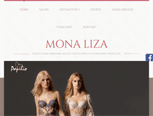 Tablet Screenshot of monaliza.com.pl